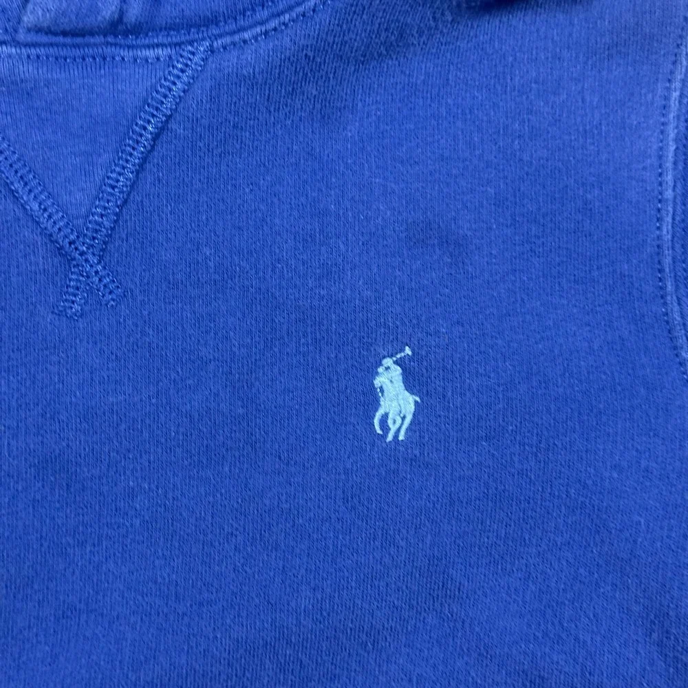 Polo Ralph Lauren Kids Size S 8 Royal Blue Fleece Pullover Hoodie Pony Logo‎